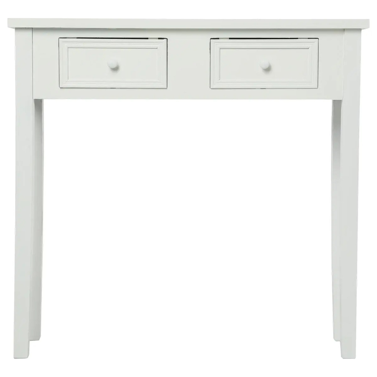 Console "Charme" blanc L80cm