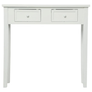 Console "Charme" blanc L80cm