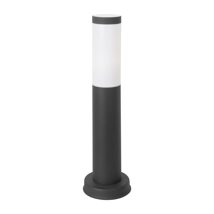 Forlight Koral (4uds) Baliza Exterior para Jardín Resistente al Agua IP55. Bolardo de Acero Inoxidable Gris Urbano 23W. E27