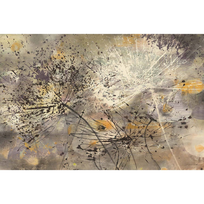 Tableau abstrait cierges magiques  Toile imprimée