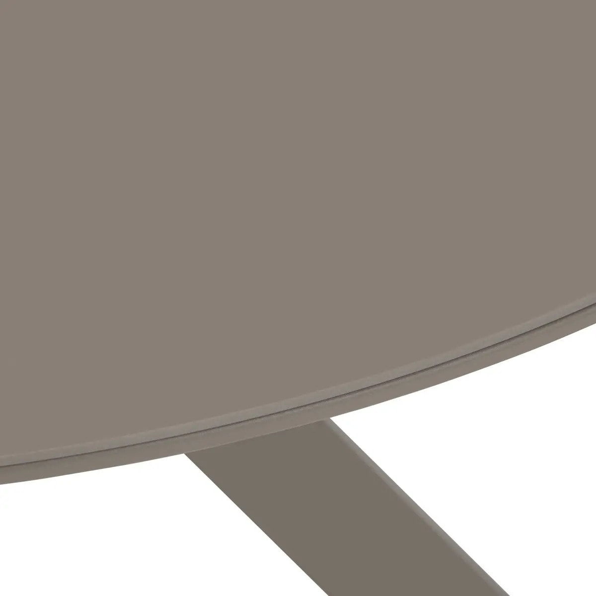 Table de jardin 6 places Oryon D130cm café