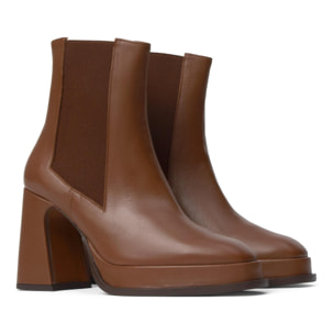 Botín de tacón Bimba en napa con cierre elástico