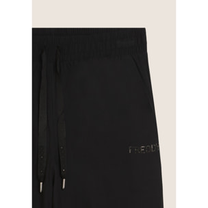 Pantaloni Sportivi Cropped con gamba Wide Leg e strass