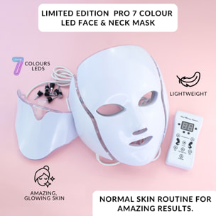 Máscara LED de 7 colores para rostro y cuello – Edición limitada