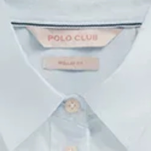 Camisa oxford azul claro de corte regular con bordado Rigby Go