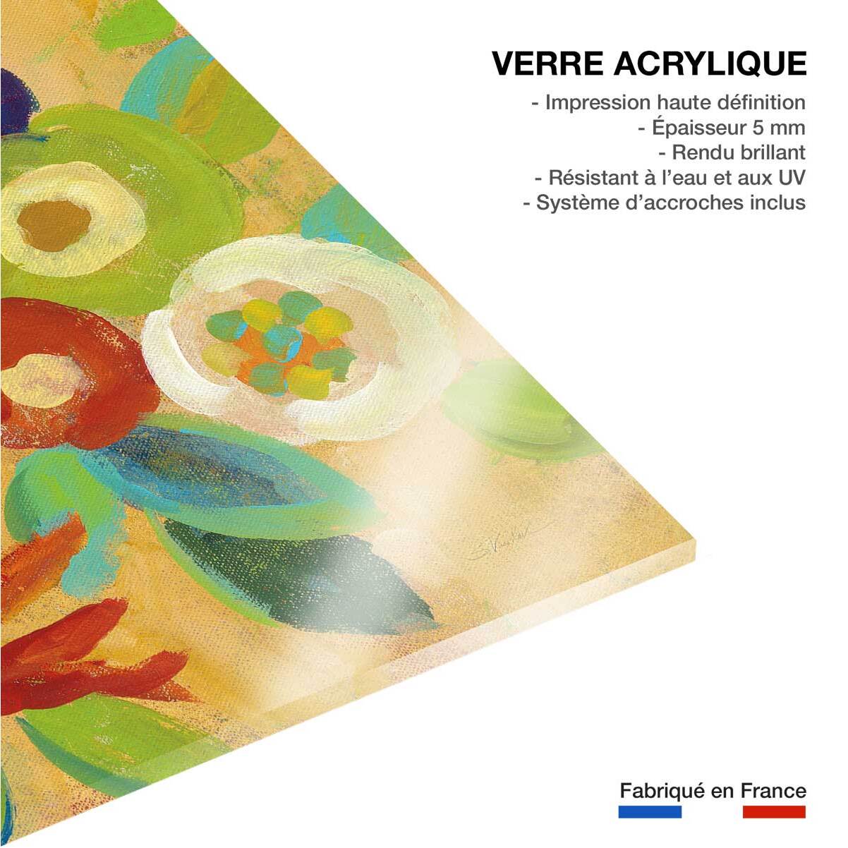 Tableau flower market Tableau plexiglas