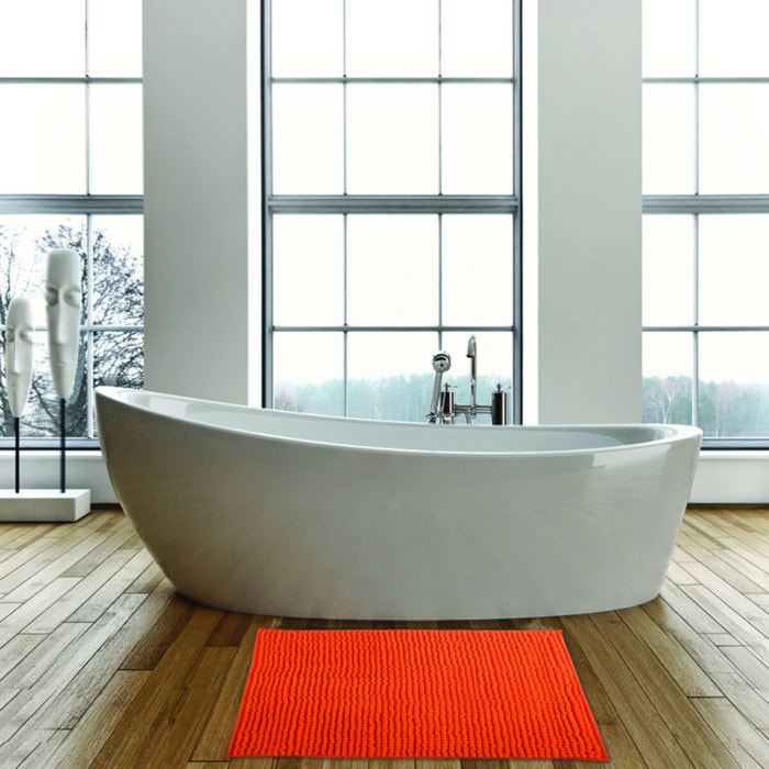 Tapis de bain Microfibre CHENILLE Orange MSV