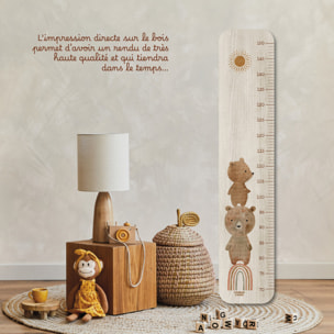 Toise Petit Ours Toise mesurer son enfant. Adorable ! Toise en bois .