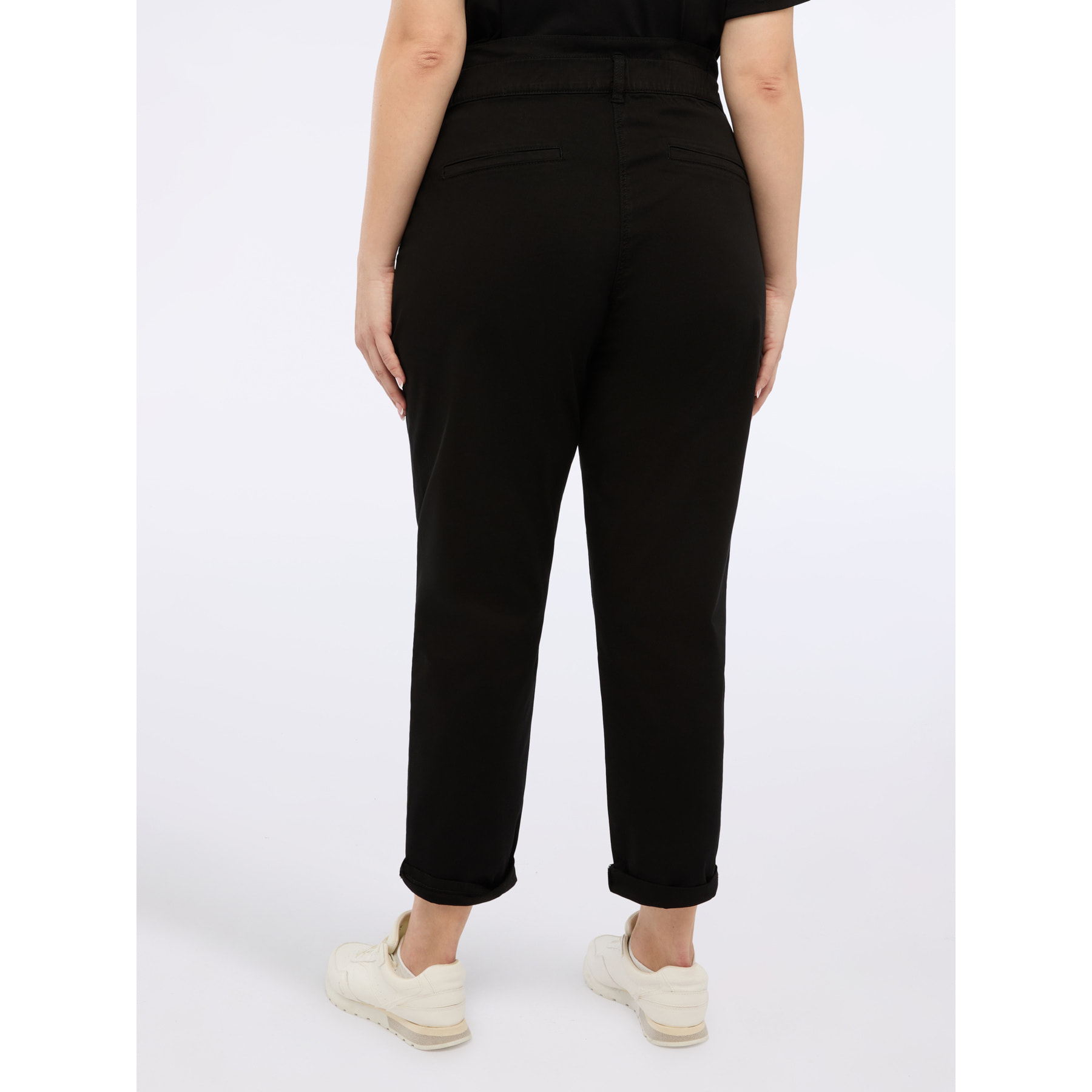 Fiorella Rubino - Pantaloni balloon in misto cotone - Nero