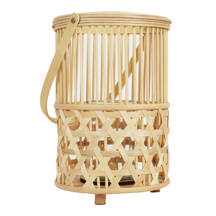 LANTERNE BAMBOU TRESSE ET ANSE