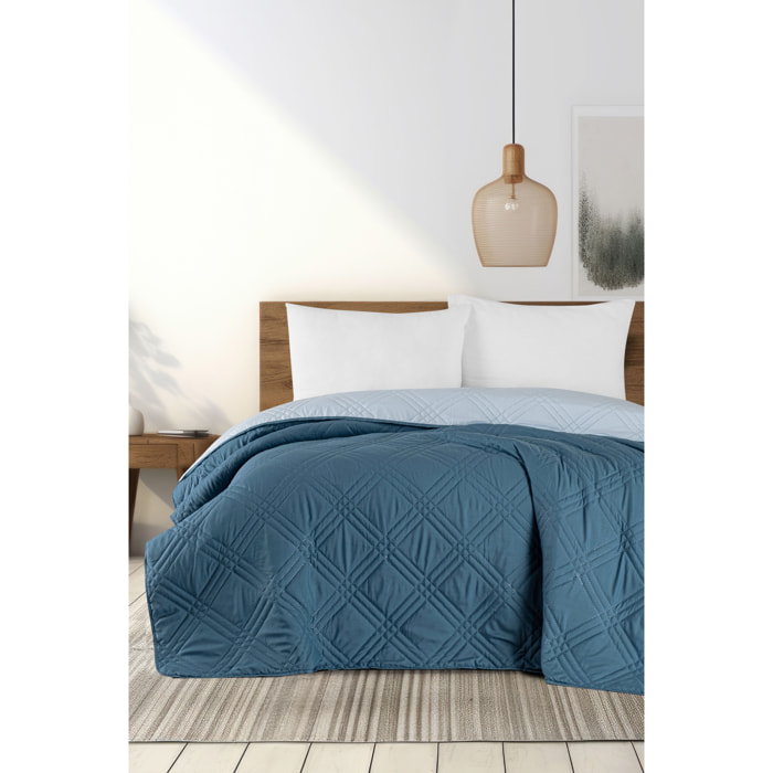 Copriletto Trapuntato in Microfibra Double-Color 1 Piazza 1/2