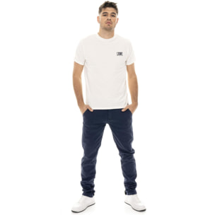 Pantalón chino de hombre Leone Easy de sarga con trabillas