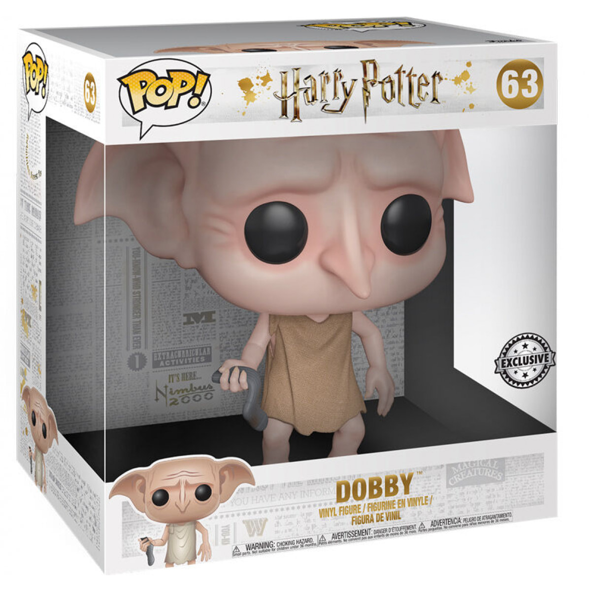 Pop Figura Harry Potter Dobby Esclusiva 23cm Funko