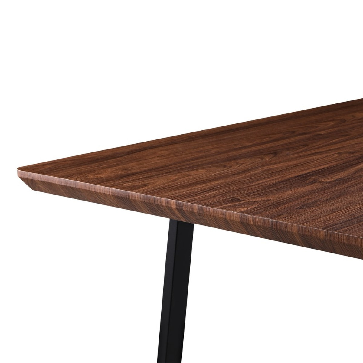 Tavolo da pranzo industrial color noce 180x90x76 cm - Henry