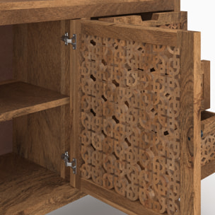 Buffet ajouré en bois de manguier - Jaya
