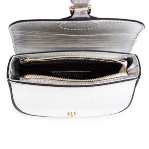 Annone bolso bandolera mujer. Piel auténtica Gamuza lacada.