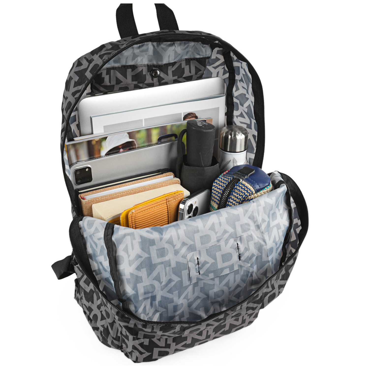 Mochila Casual/Ocio Dkny Dkny-928 Packable Black/Charcoal