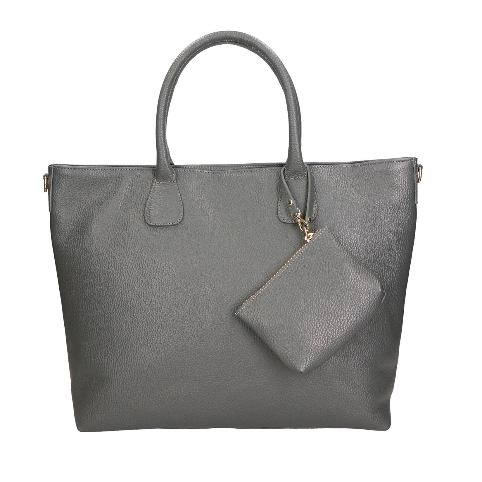 Borsa a spalla da Donna Wladimira in Vera Pelle Made in Italy 43x33x9 cm