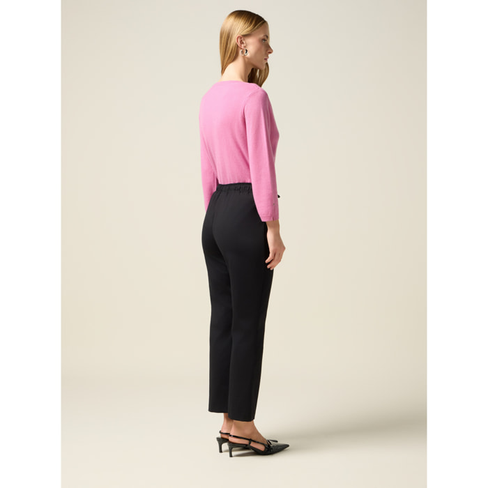 Oltre - Joggers in punto milano - Nero