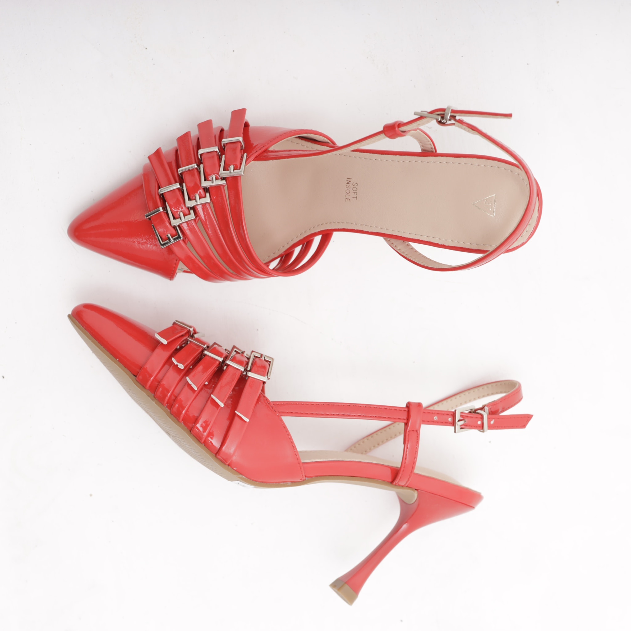 SLINGBACK CINTURINI ROSSO