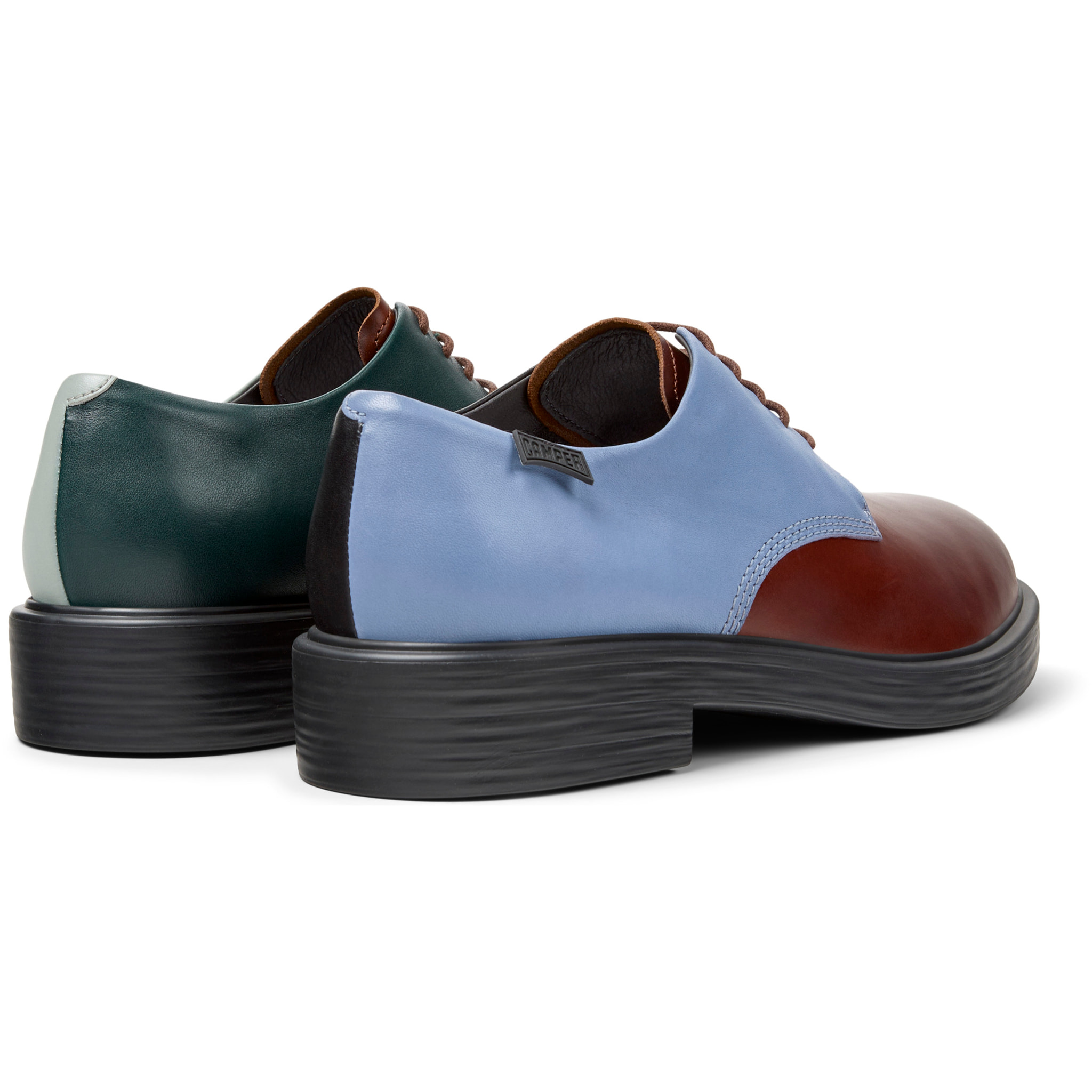 Scarpe stringate - CAMPER Dean Twins - Grigio - Pelle liscia