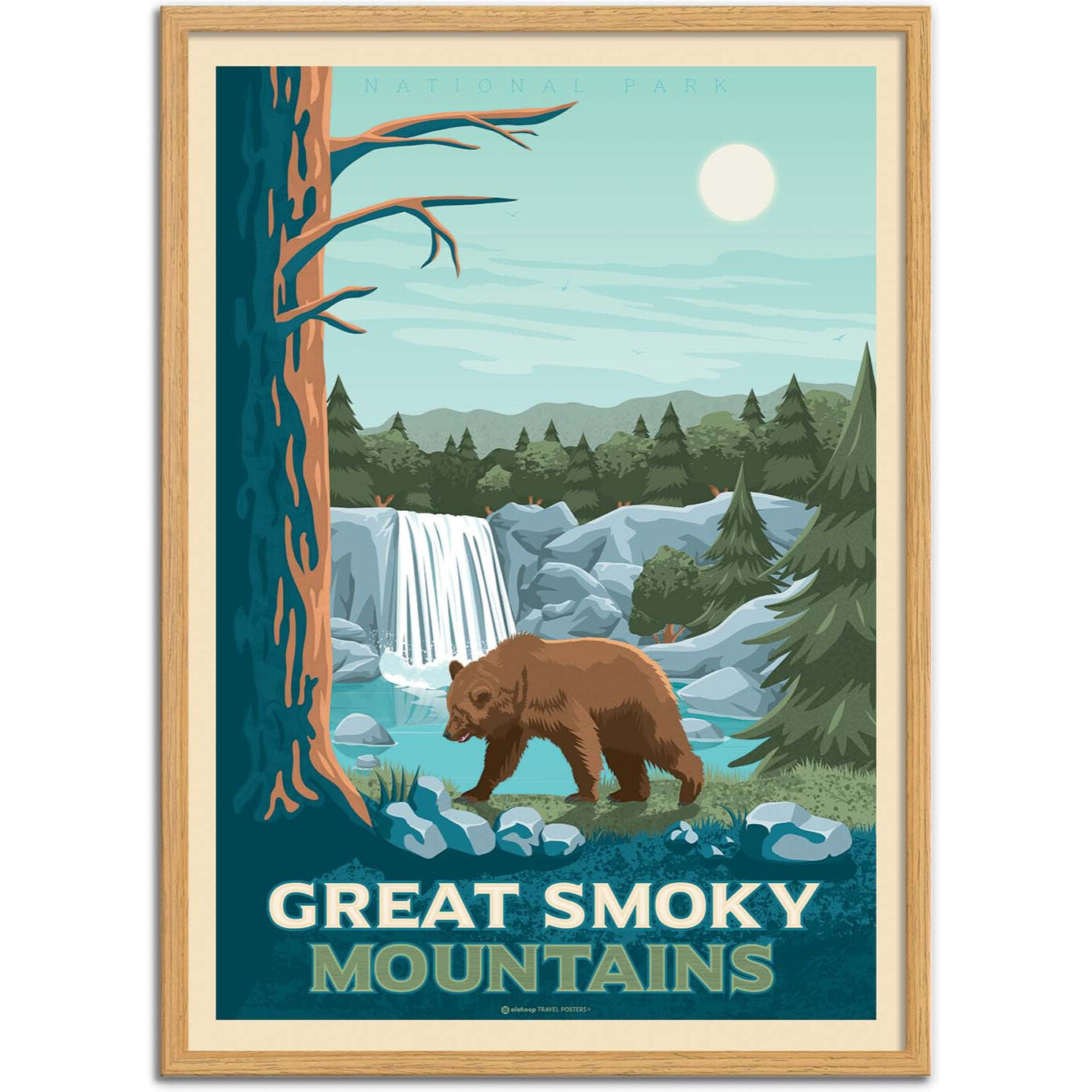 Affiche - Great smoky mountains - Olahoop Travel Posters