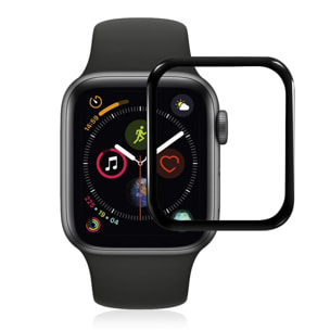 Pellicola salvaschermo in vetro temperato con bordi curvi colorati per Apple Watch 44mm (Serie 4)