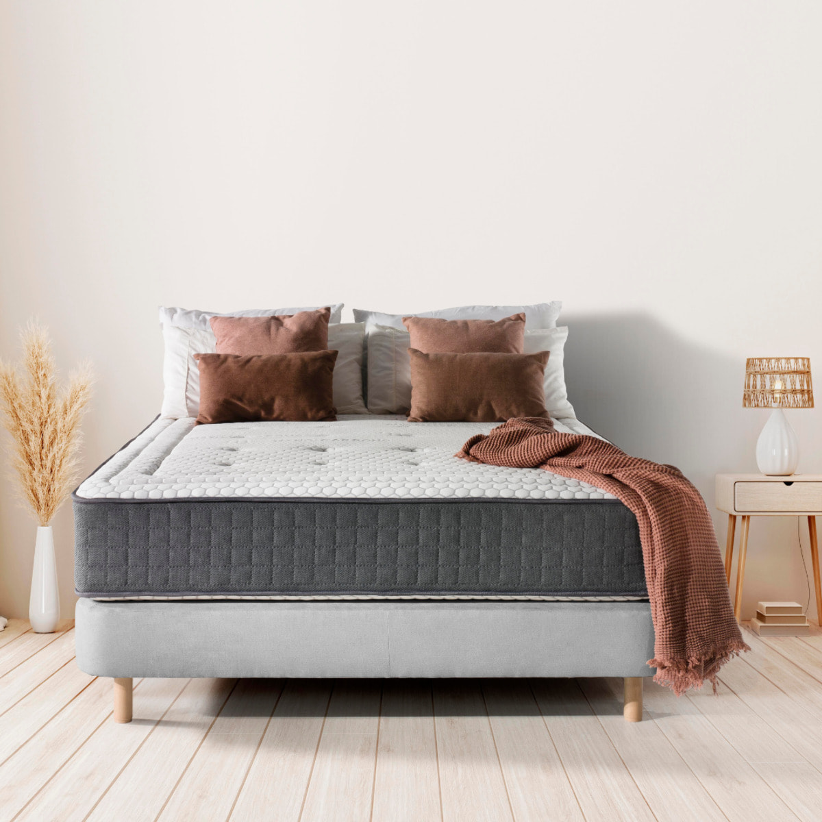 Colchon Muelles Ensacados Mandala Gran Hotel|30 cm | Efecto Relax | Certificados Sanitized y Oeko-Tex