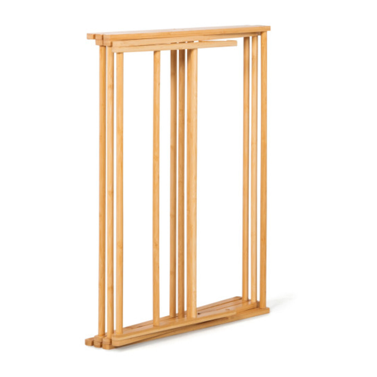 Séchoir accordéon en bambou pliable