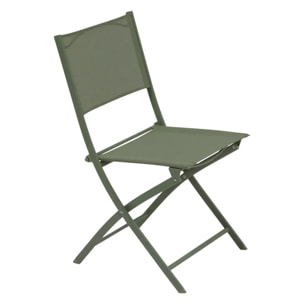 Lot de 4 chaises de jardin Modula pliables vert laurier