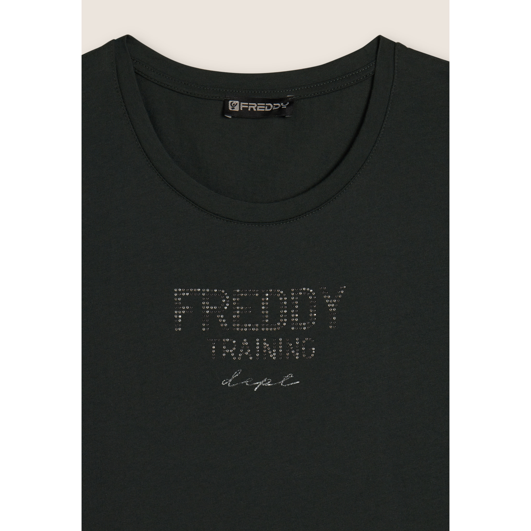 T-shirt raglan con inserto geometrico