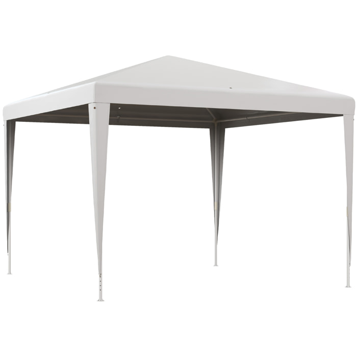 Tonnelle barnum 3 x 3 m acier PE imperméable 90g/m² blanc