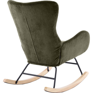 Rocking-chair en velours côtelé - BEA
