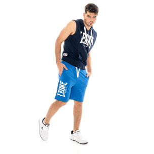 Pantalón corto de hombre con gran logo Leone Basic