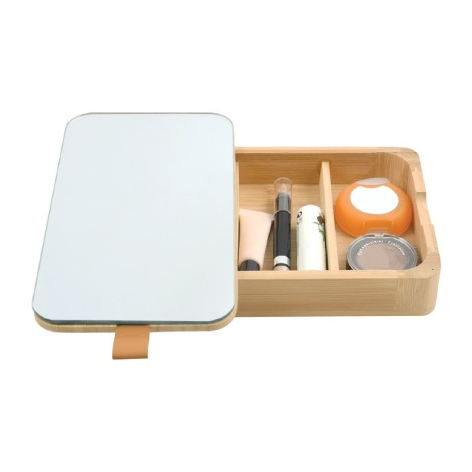 Miroir & Boîte à bijoux Bambou rectangulaire ALAIS Spirella