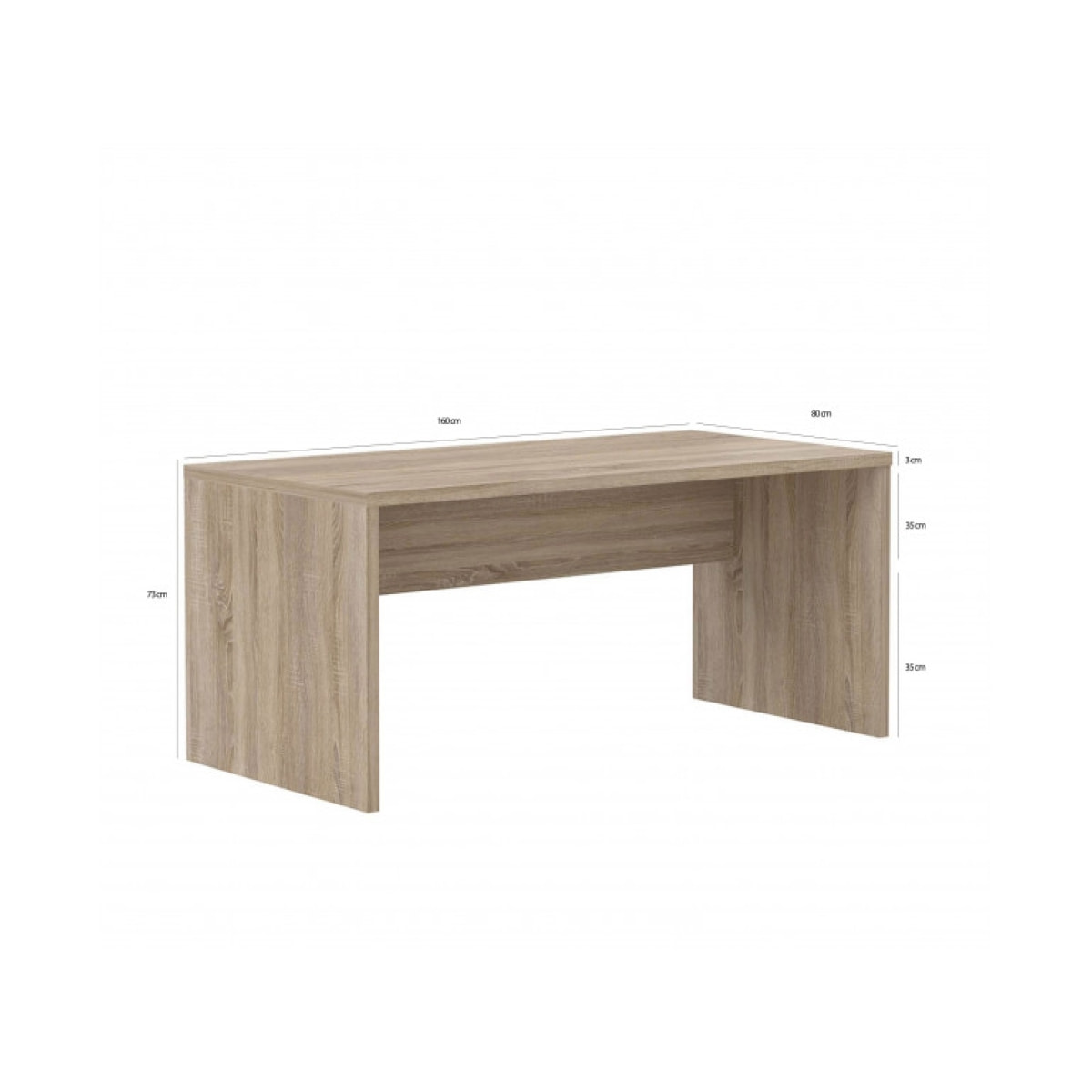 Bureau 160 cm Chêne Sonoma- CALPE