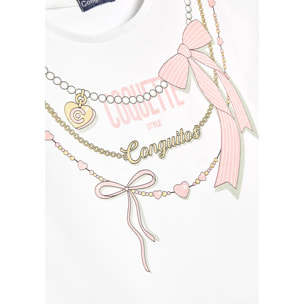Camiseta Diseño Coquette Blanco