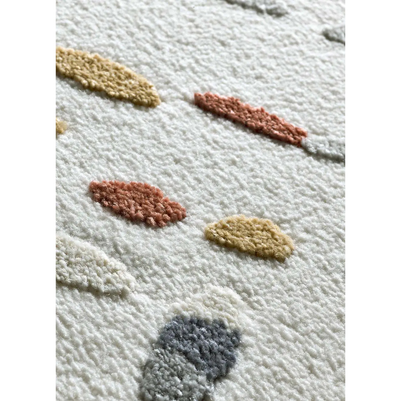 AMARA Alfombra geométrica con relieve multicolor, varias medidas disponibles.