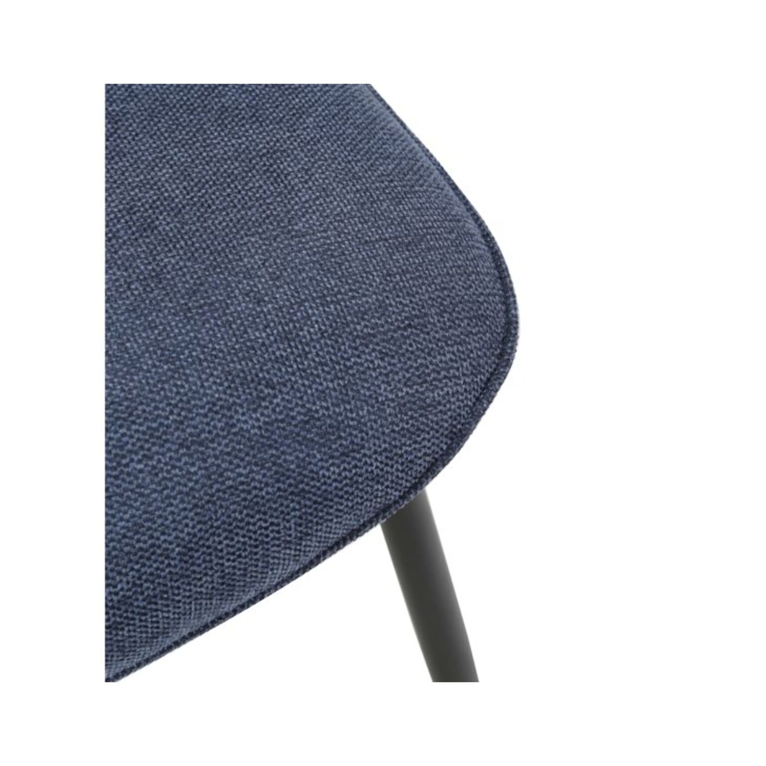 Chaise en tissu avec pieds fins en métal - PERRINE