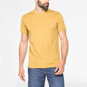 T-SHIRT GIROCOLLO IN COTONE TINTA UNITA