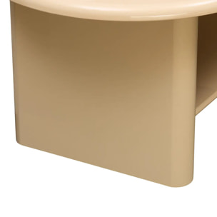 Table basse Douglas ovale 60x110cm beige