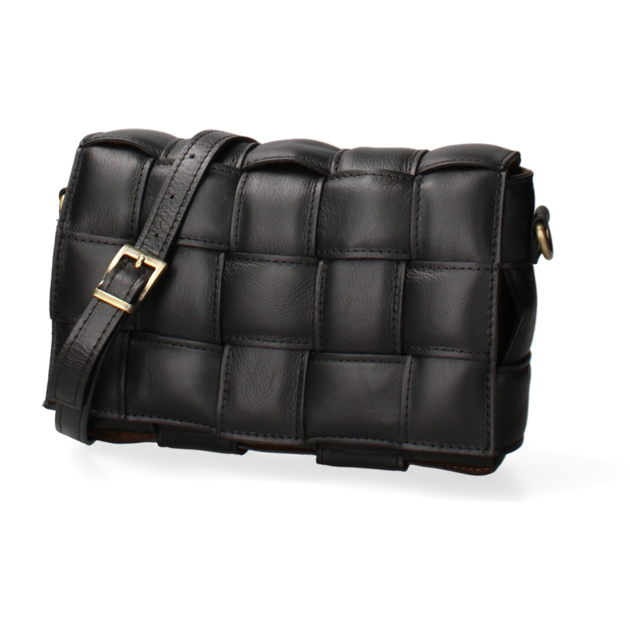 Borsa a tracolla da donna Made in Italy - Modello Artena - 100% pelle - 26.0 x 17.0 x 6.0 cm