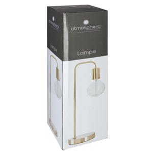 Lampe métal "Keli" doré H45cm
