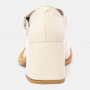 Zapatos 1704 NAPPA SHINNY CREAM / VERONA color Cream