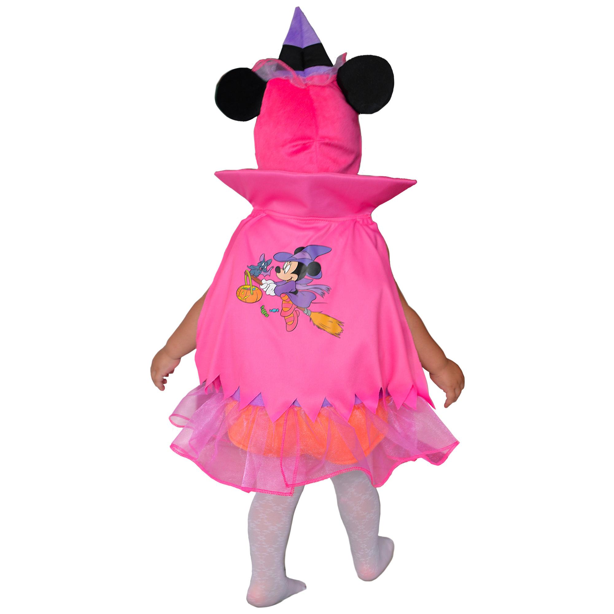 Costume Disney Baby Halloween Tutina Minnie Streghetta Con Accessori