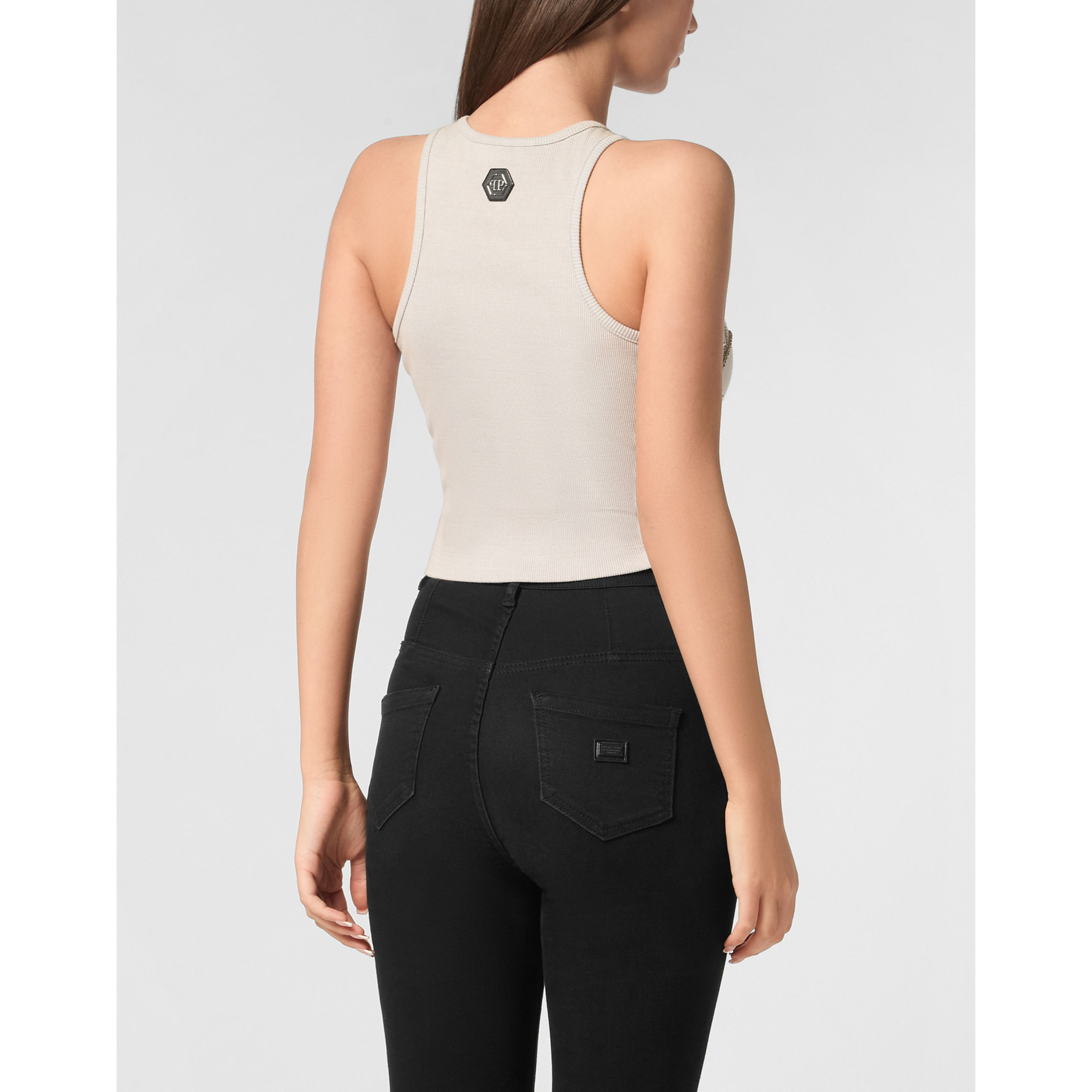 PHILIPP PLEIN Camiseta de tirantes FLOWERS