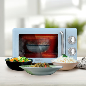Cecotec Micro-ondes de 20 L avec grill ProClean 3110 Retro Blue