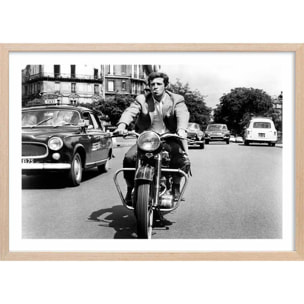 Affiche film Belmondo L'Homme de Rio 1964 Affiche + cadre en bois - Chêne