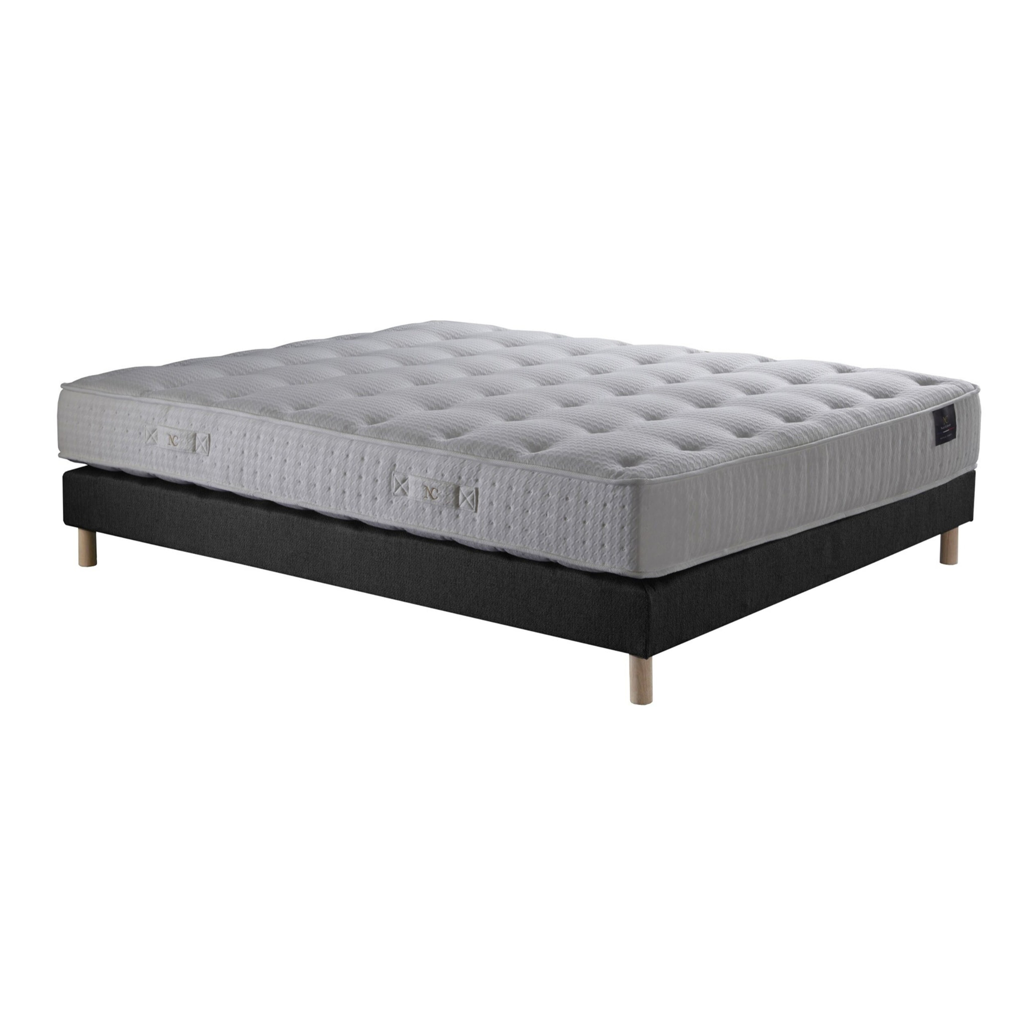 Ensemble matelas ressorts accueil mémoire de forme, NOVA + sommier 11 cm