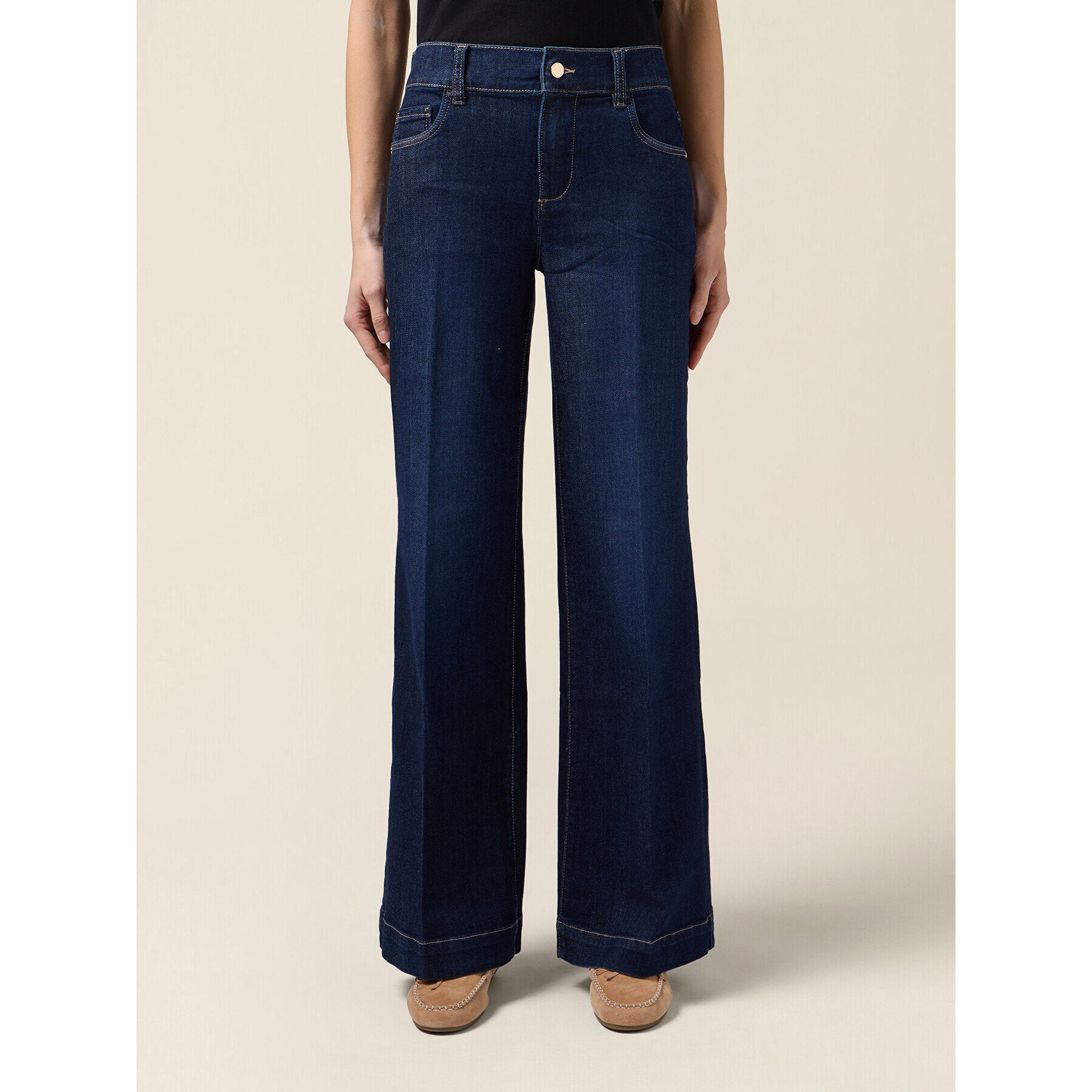 Oltre - Jeans a palazzo - Blu